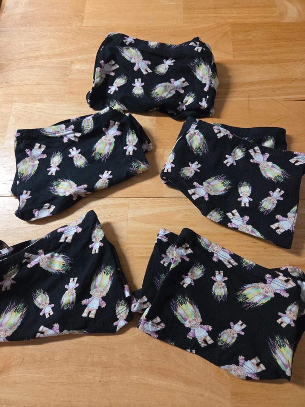 Good Luck Trolls Womens Underwear Large 5 Pair Boyshort Panties Troll Dolls